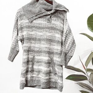 Anthropologie Change of the Moon Striped Tunic Sweater